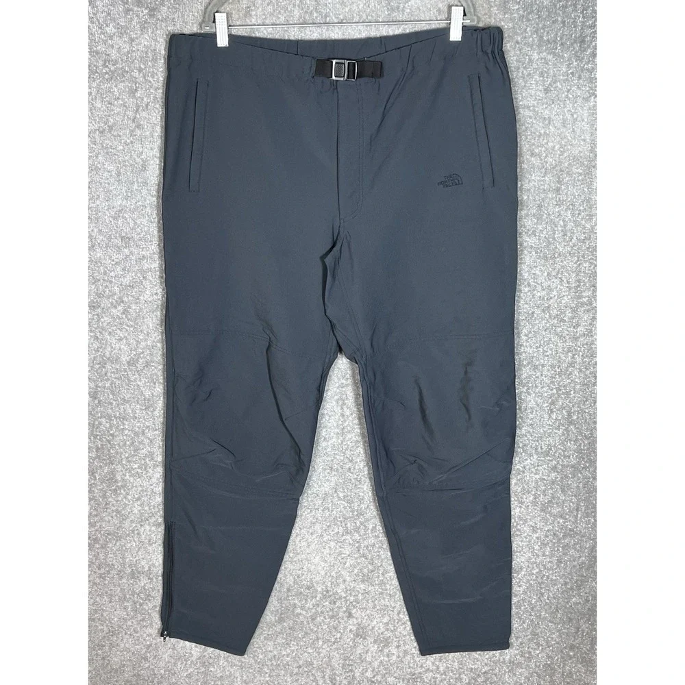 Vintage The North Face Ankle Zip Hiking Pants Mens Size XL Gray Stretch Pockets